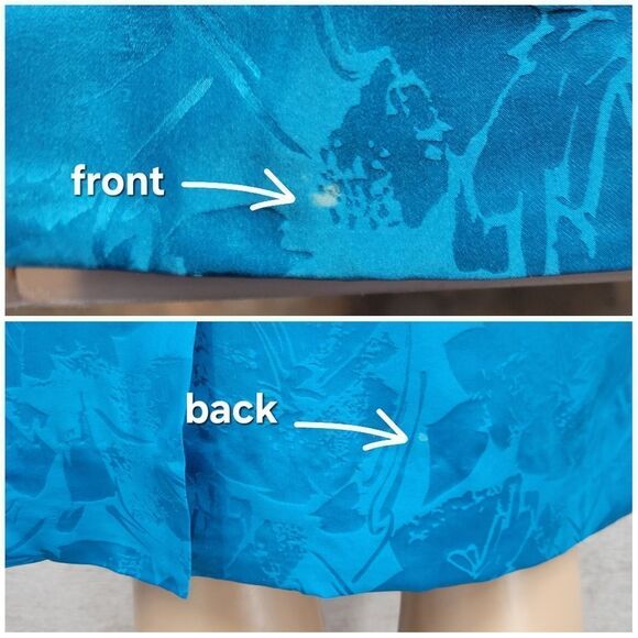 Anne Crimmins Vintage Matching Silk Skirt Set Blue Purple Fuschia Sequin Blazer - Picture 13 of 14